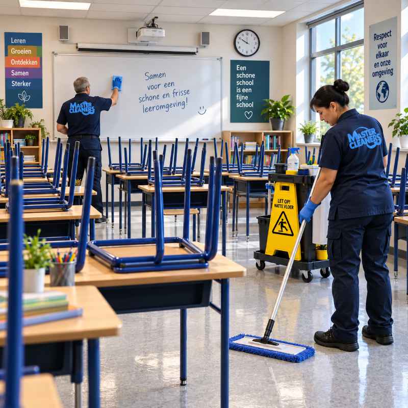 school schoonmaken